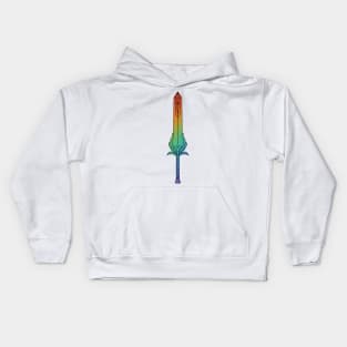 Rainbow Sword - inspired by She-ra and the princesses of power Kids Hoodie